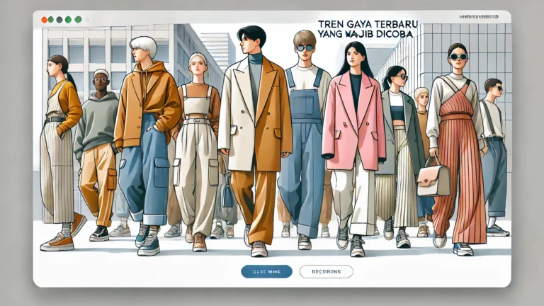 Tren Gaya Terbaru yang Wajib Dicoba 1 Tren Gaya Terbaru yang Wajib Dicoba