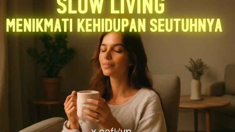 Slow Living Menikmati Kehidupan Seutuhnya 1 Slow Living Menikmati Kehidupan Seutuhnya