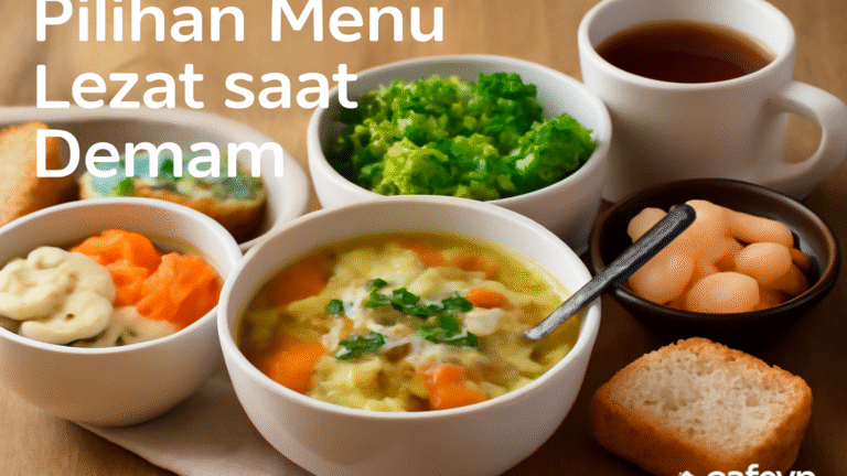Pilihan Menu Lezat saat Demam 1 Pilihan Menu Lezat saat Demam