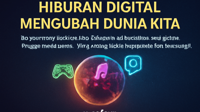 Hiburan Digital Mengubah Dunia Kita 1 Hiburan Digital Mengubah Dunia Kita