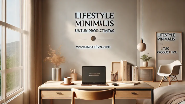 Lifestyle Minimalis Untuk Produktivitas